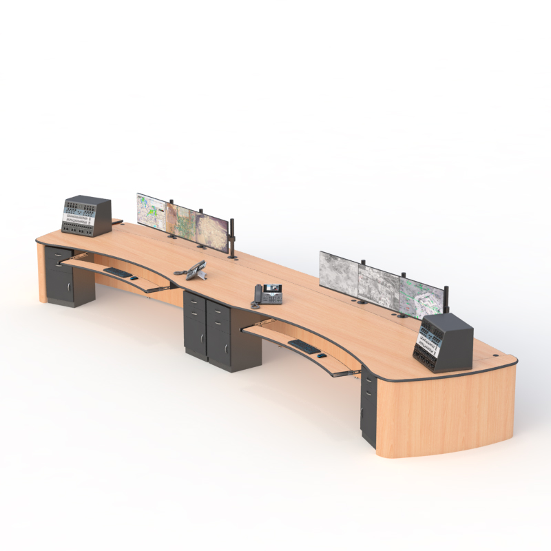 Security Surveillance Desk Console