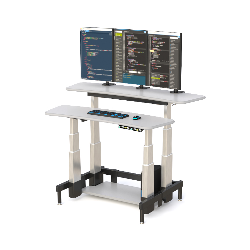 Electric Adjustable Computer Desk with Dual Height Controls