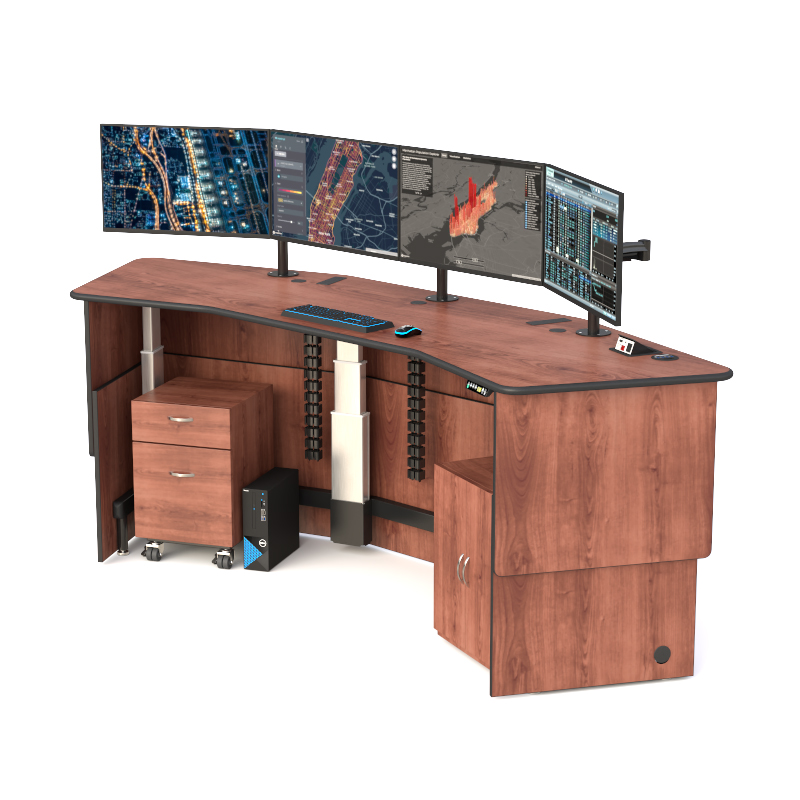Security Surveillance Desk Console