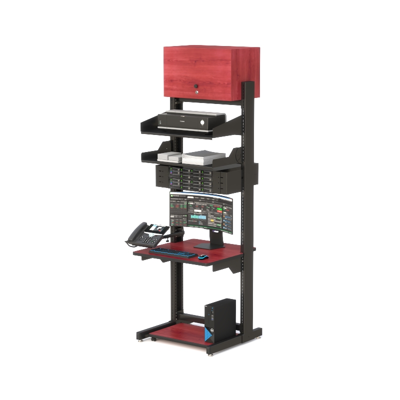 Single LAN Server Rack for Organized IT Workspaces