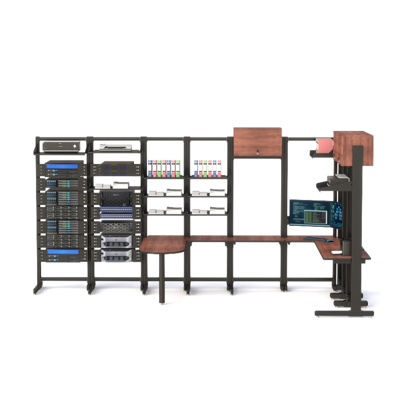 Custom Made Computer Rack Workbench for IT & LAN Systems