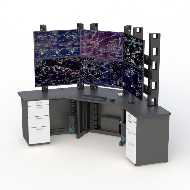 Security Surveillance Desk Console