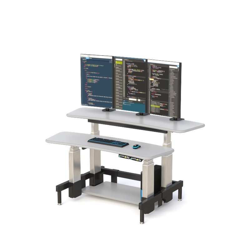 Electric Adjustable Computer Desk with Dual Height Controls