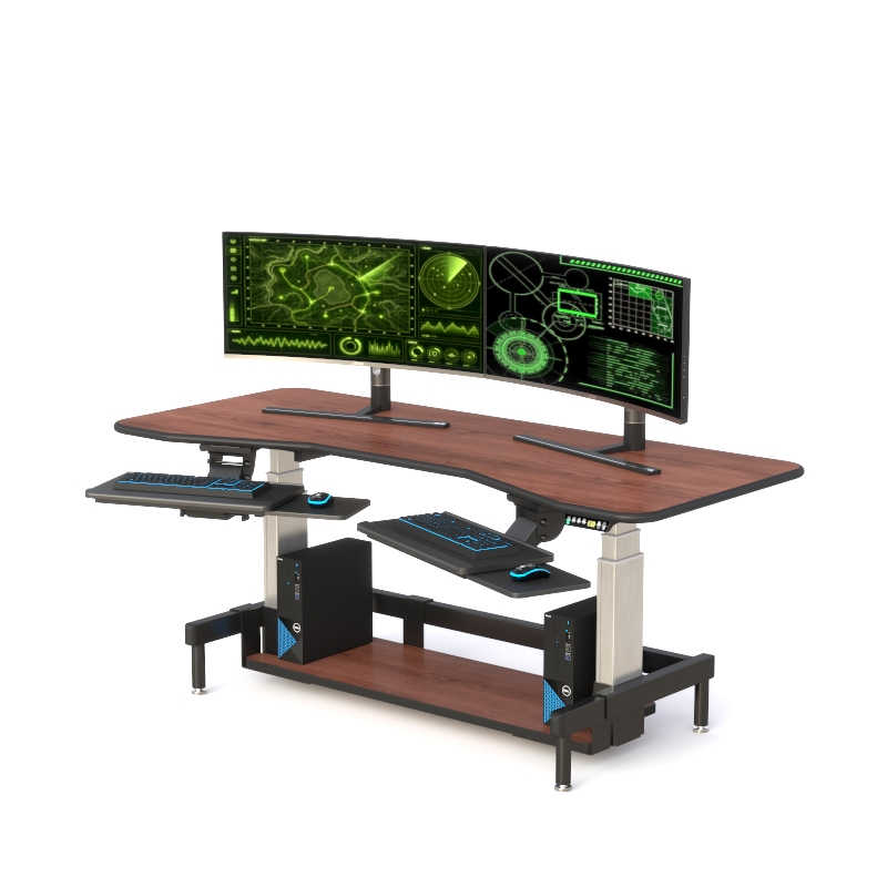 Ergonomic Dispatch Console Desk with Height Adjustment