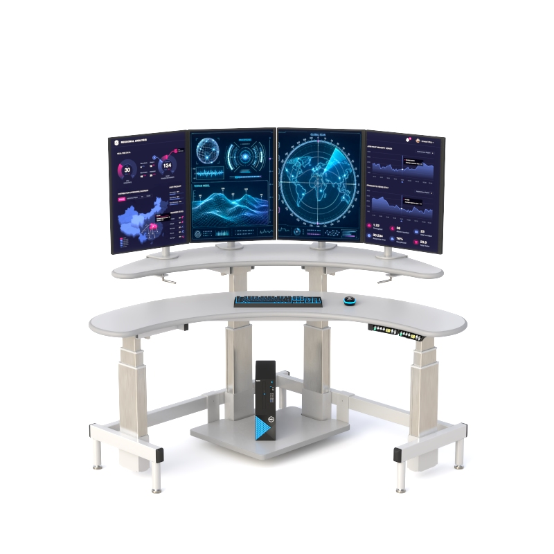 Dual Tier Command Center Console for Control Rooms