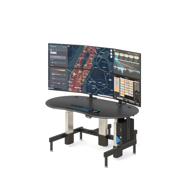 Industrial Control Room Desk | Ergonomic Adjustable Console