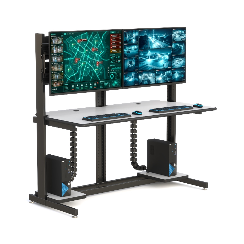 911 Dispatch Desk for Ergonomic Comfort & Emergency Response