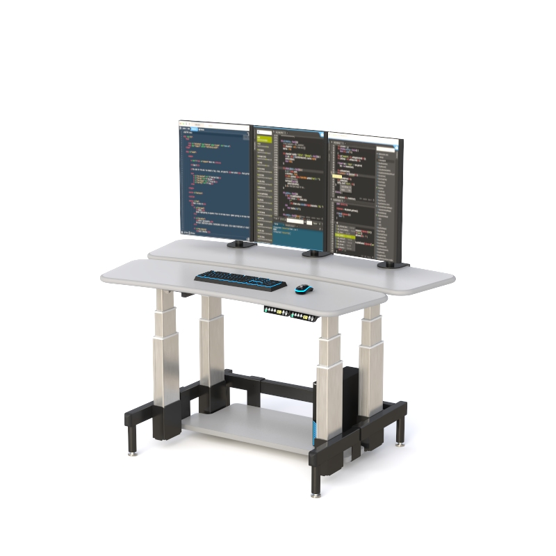 Electric Adjustable Computer Desk with Dual Height Controls