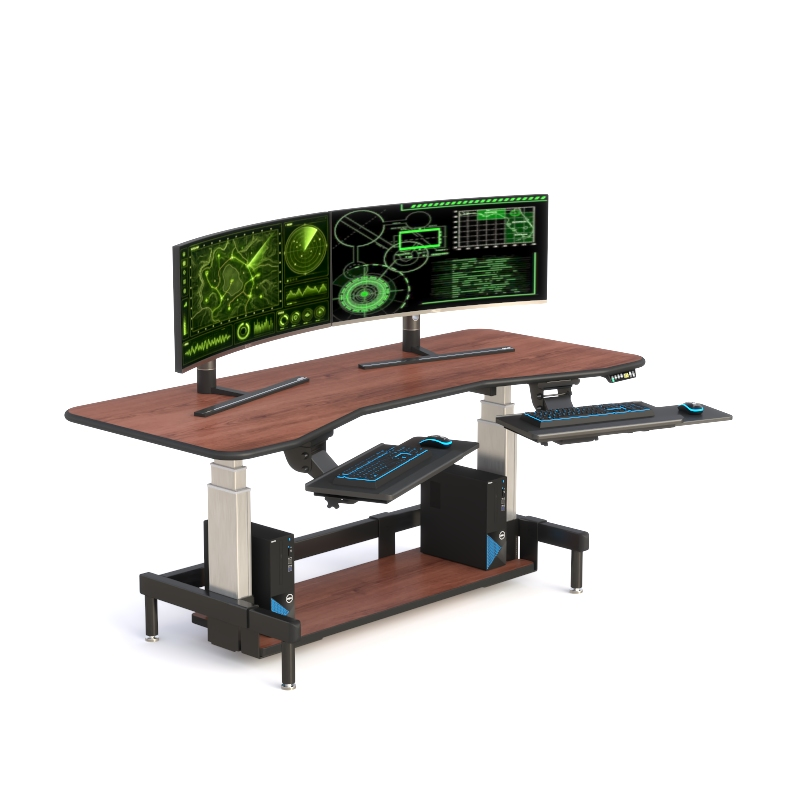 Ergonomic Dispatch Console Desk with Height Adjustment