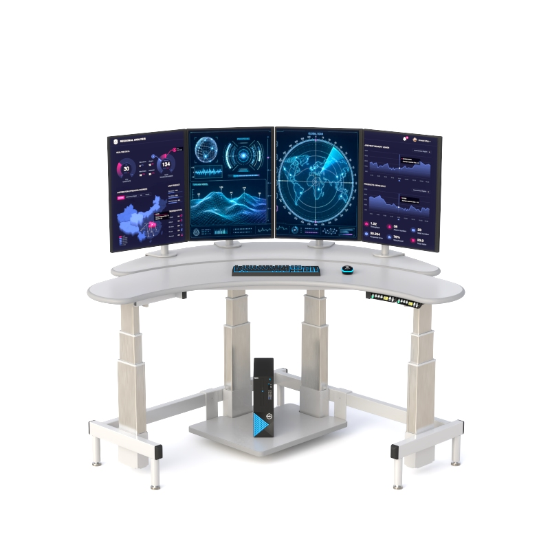 Dual Tier Command Center Console for Control Rooms