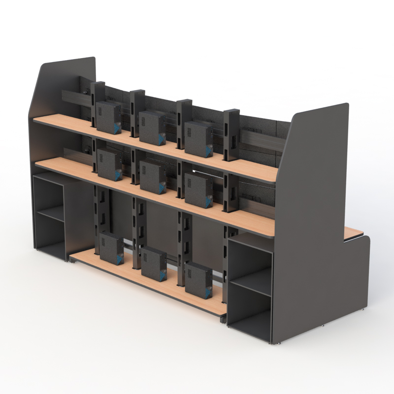 Modular Control Console Desk for Command Centers