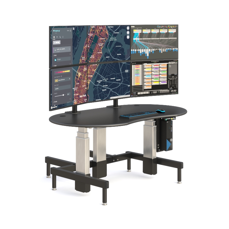 Industrial Control Room Desk | Ergonomic Adjustable Console