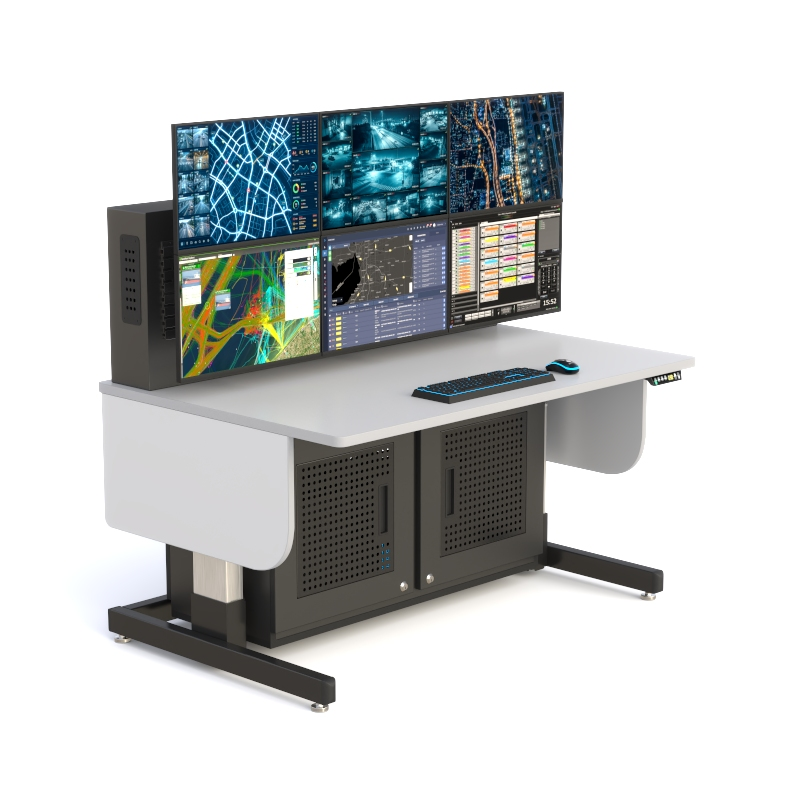 Ergonomic Control Room Console | Sit-Stand Workstation Desk