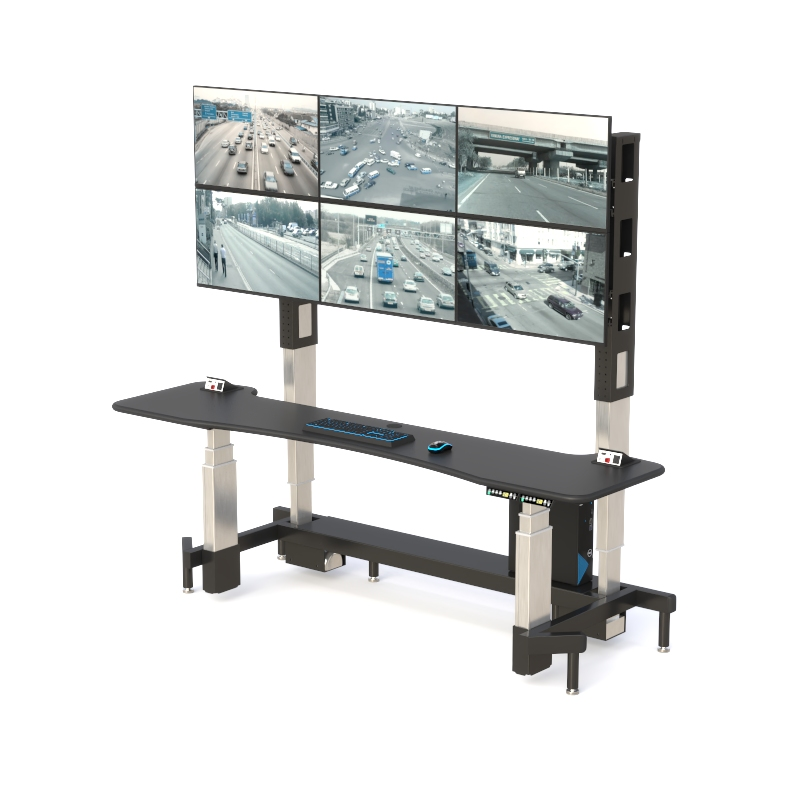 Security Surveillance Desk Console | Ergonomic Control Room Desk