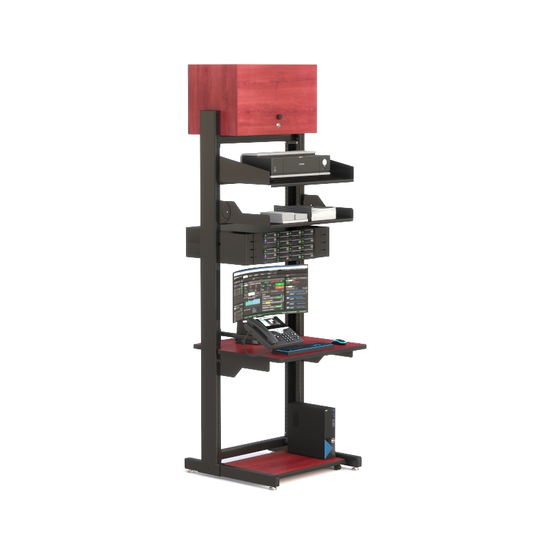 Single LAN Server Rack for Organized IT Workspaces
