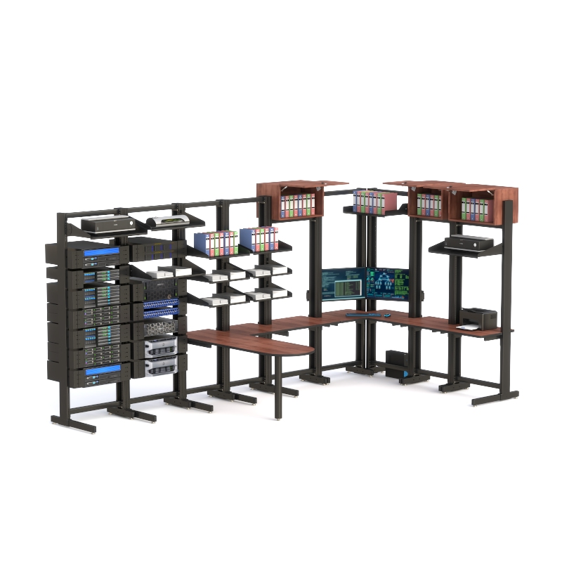 Custom Made Computer Rack Workbench for IT & LAN Systems