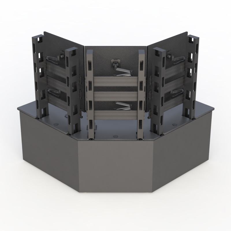 Ergonomic Console Desk for CCTV Control Room Operations