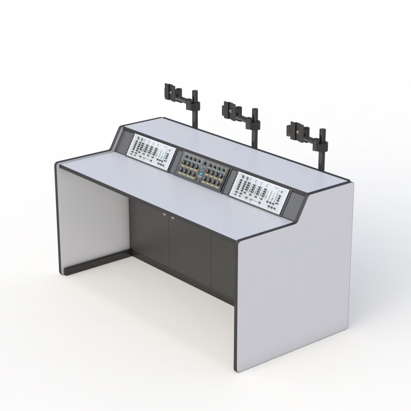 Ergonomic Command Center Console for CCTV Monitoring