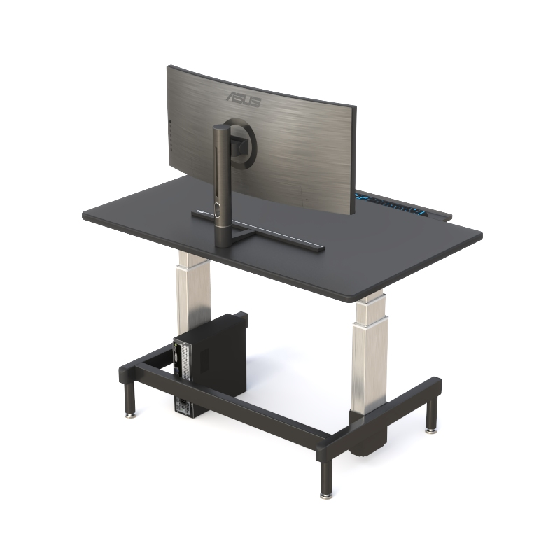 Dual Monitor Sit-Stand Control Console for Control Rooms