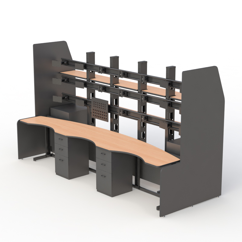 Modular Control Console Desk for Command Centers