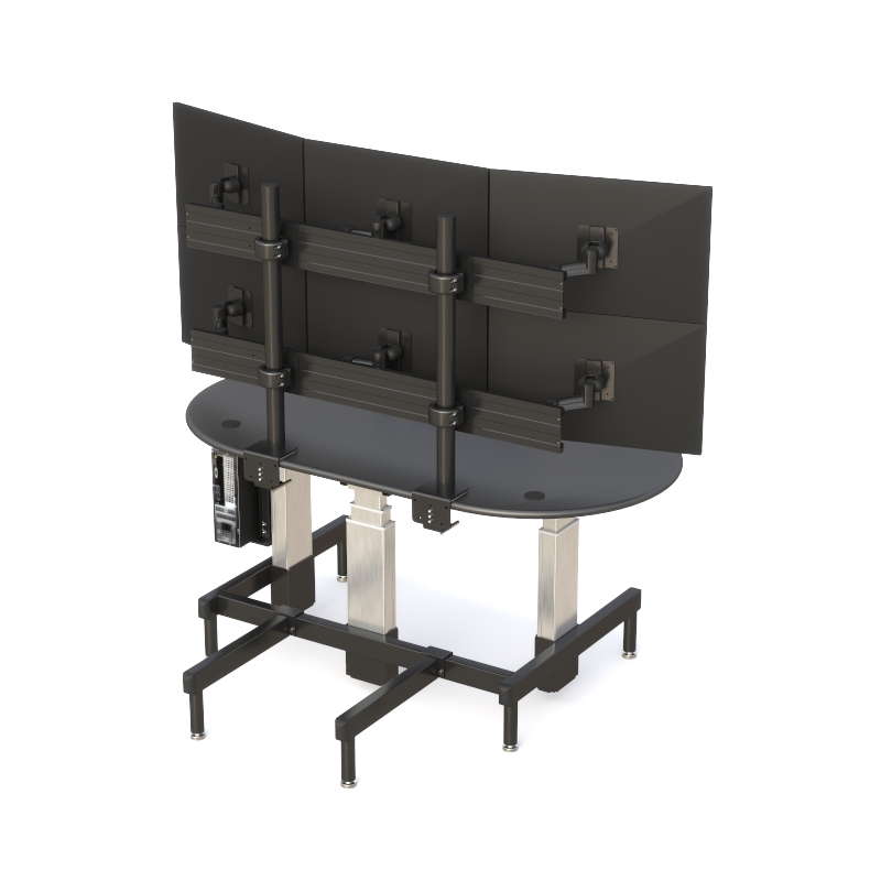 Industrial Control Room Desk | Ergonomic Adjustable Console