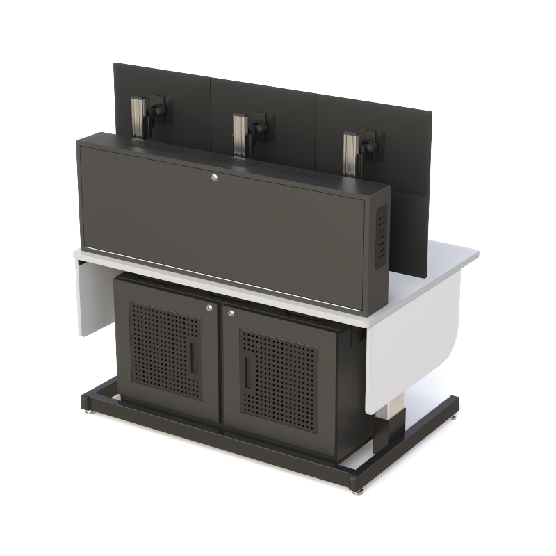 Ergonomic Control Room Console | Sit-Stand Workstation Desk