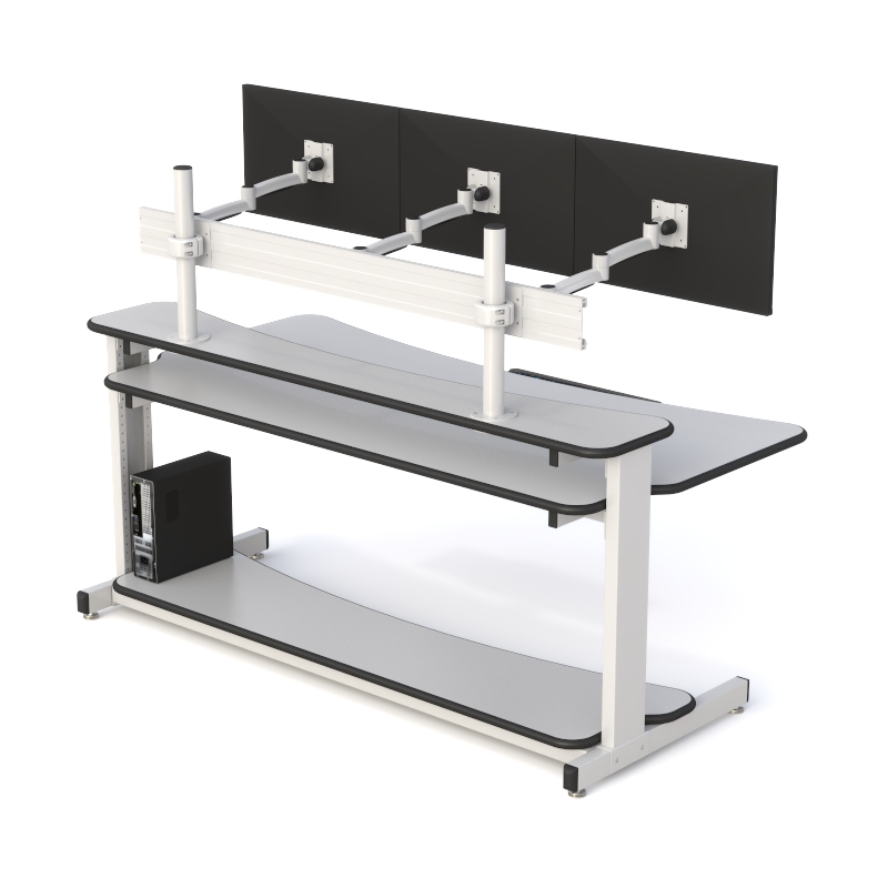 Ergonomic Security Desk Furniture for Surveillance Operations
