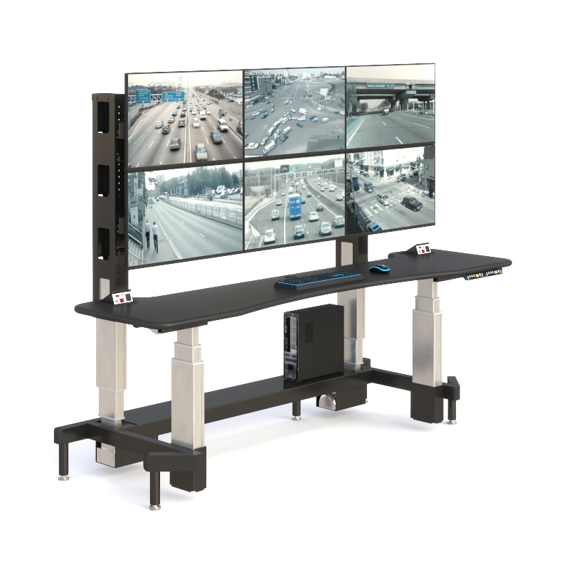 Security Surveillance Desk Console | Ergonomic Control Room Desk