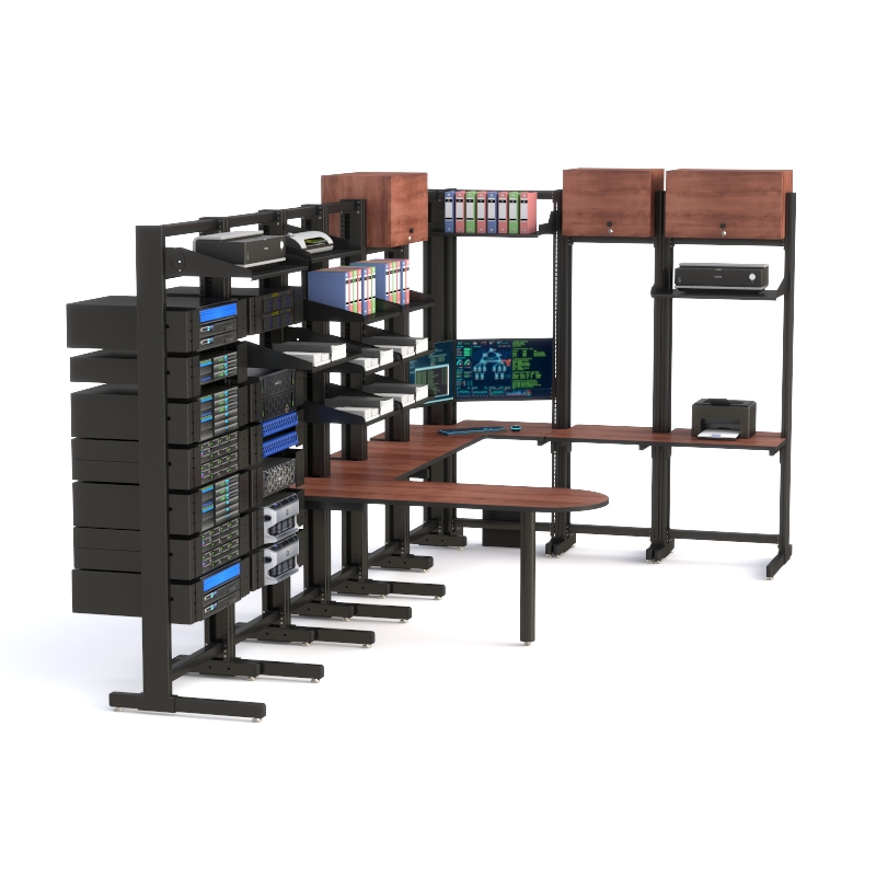 Custom Made Computer Rack Workbench for IT & LAN Systems