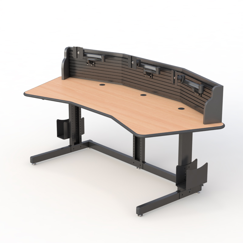 Ergonomic Desk Monitor Mounts for NOC Room Workstations
