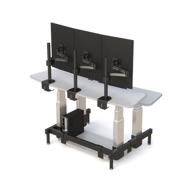 Electric Adjustable Computer Desk with Dual Height Controls