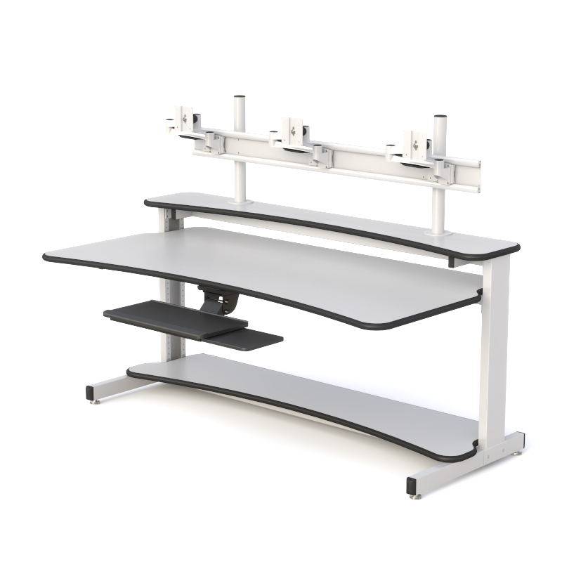 Ergonomic Security Desk Furniture for Surveillance Operations