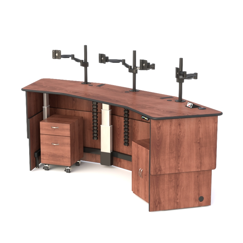 Ergonomic Command Center Desk | Adjustable Control Room Desk