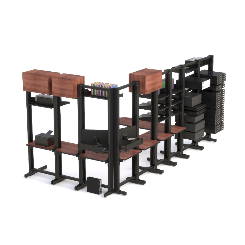 Custom Made Computer Rack Workbench for IT & LAN Systems