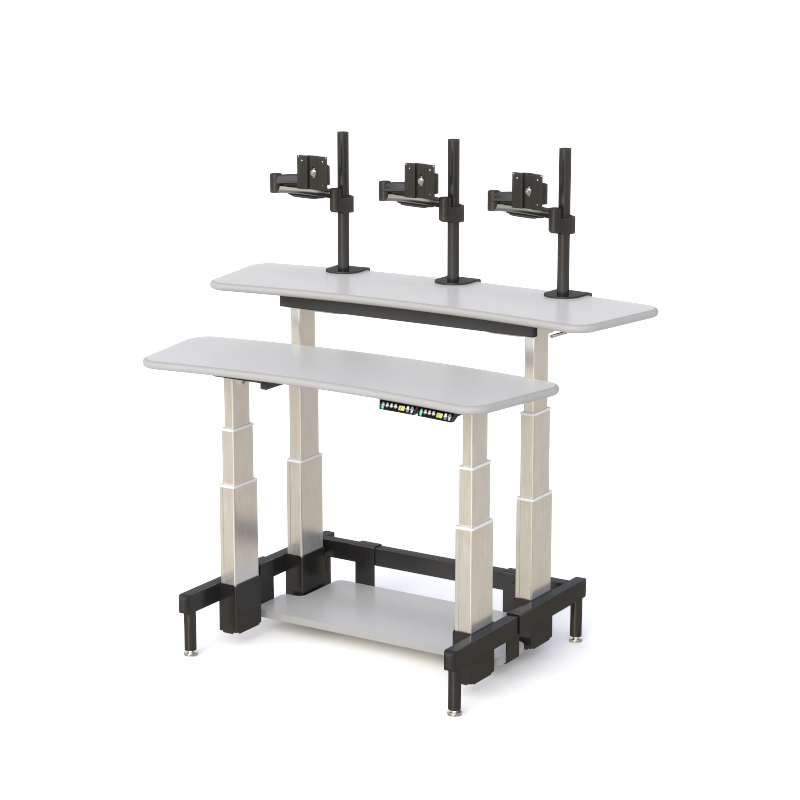 Electric Adjustable Computer Desk with Dual Height Controls