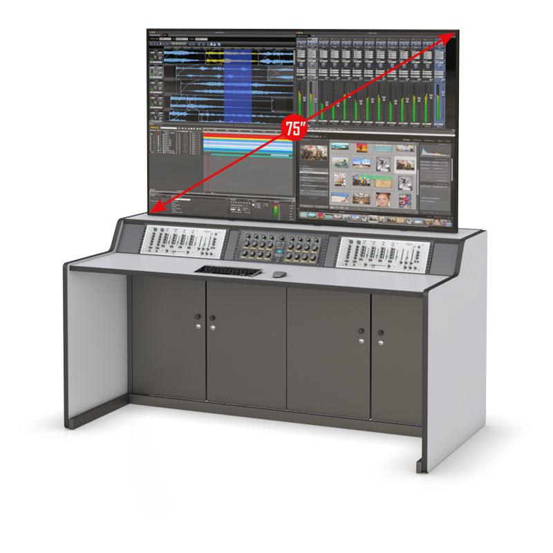 Ergonomic Command Center Console for CCTV Monitoring