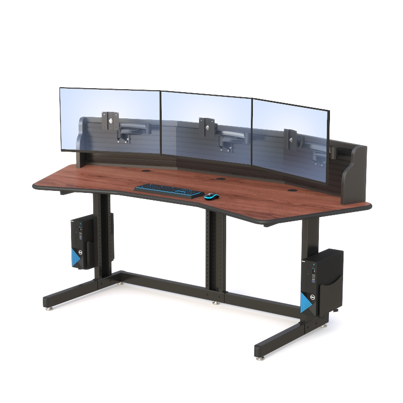 Ergonomic Desk Monitor Mounts for NOC Room Workstations