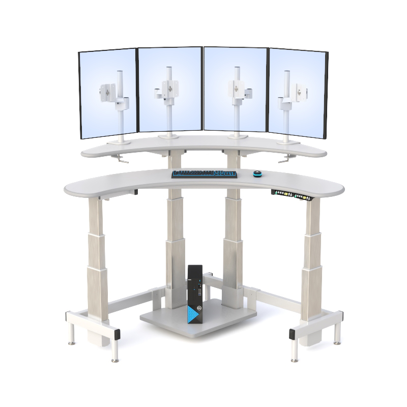 Dual Tier Command Center Console for Control Rooms