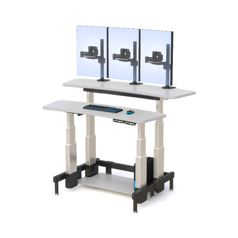 Electric Adjustable Computer Desk with Dual Height Controls
