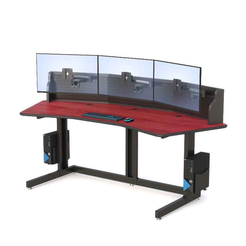 Ergonomic Desk Monitor Mounts for NOC Room Workstations