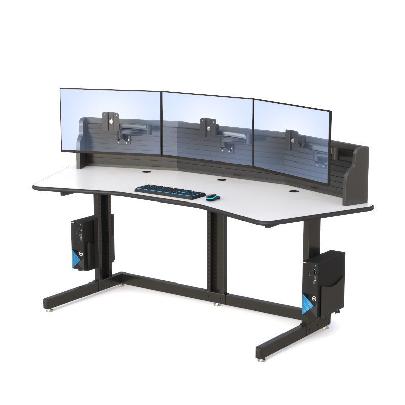 Ergonomic Desk Monitor Mounts for NOC Room Workstations