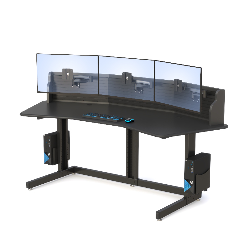 Ergonomic Desk Monitor Mounts for NOC Room Workstations