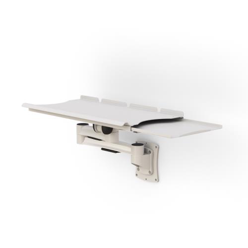 Wall Mounted Keyboard Tray on Z-armsErgonomic Keyboard Tray with Articulating Arm