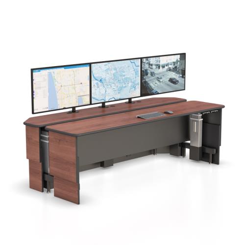 Dual Uplift Control ConsoleErgonomic Command Center Desk