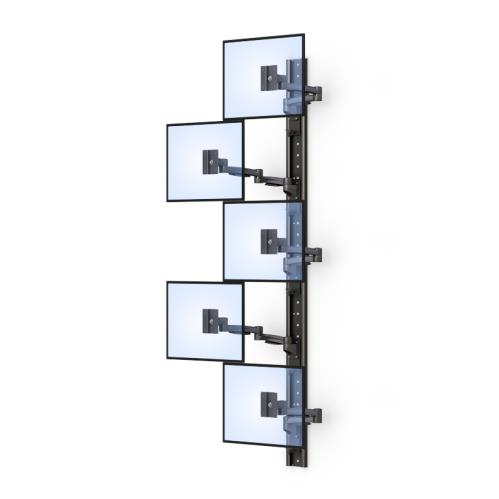 Five Vertical Video Wall MountMulti-Monitor Mounting System