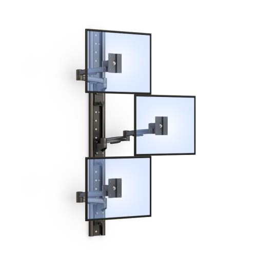 Three Monitor Video Wall MountBest Choice Vertical Three Display Video Wall Mounting Bracket