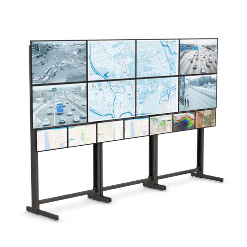 Large Multiple Monitor Video Wall Floor StandTop Quality Video Wall Floor Stand with Free Design Consultation