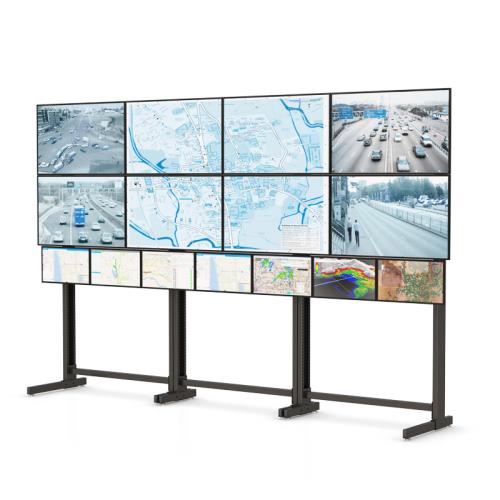 Large Multiple Monitor Video Wall Floor StandTop Quality Video Wall Floor Stand with Free Design Consultation