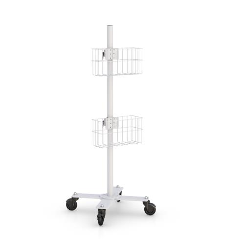 Mobile Storage Cart with multiple wire Basket shelvesMobile Storage Cart with wire Basket shelves