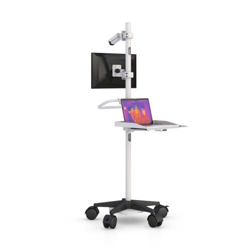 Mobile Thermal Imaging Cart and laptop PC shelf
